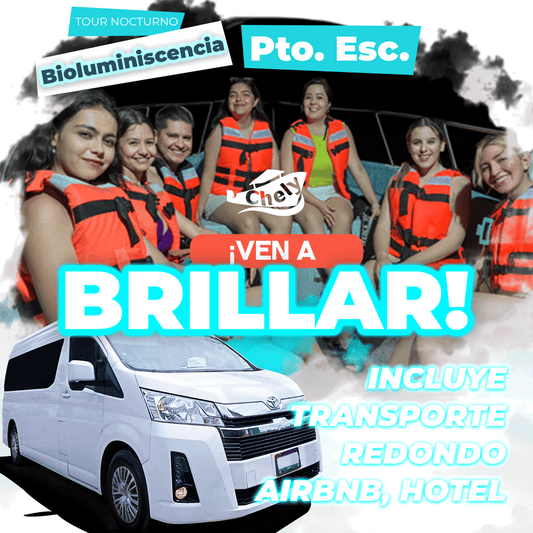 Tour a la BIOLUMINISCENCIA - Transporte redondo Airbnb, Hospedaje - Puerto Escondido
